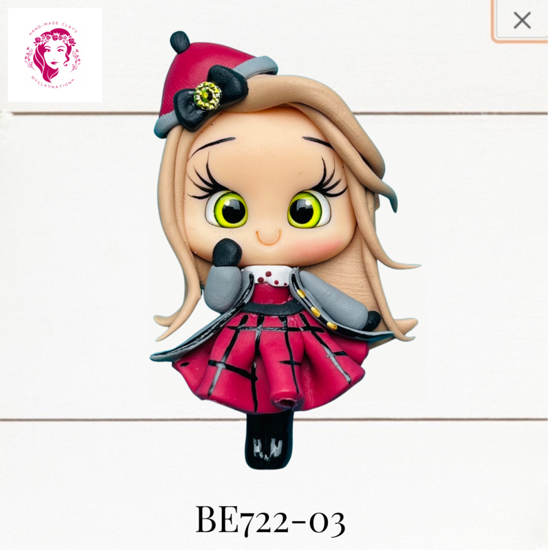 BE722-03: Big Eyes Clay Bow Center