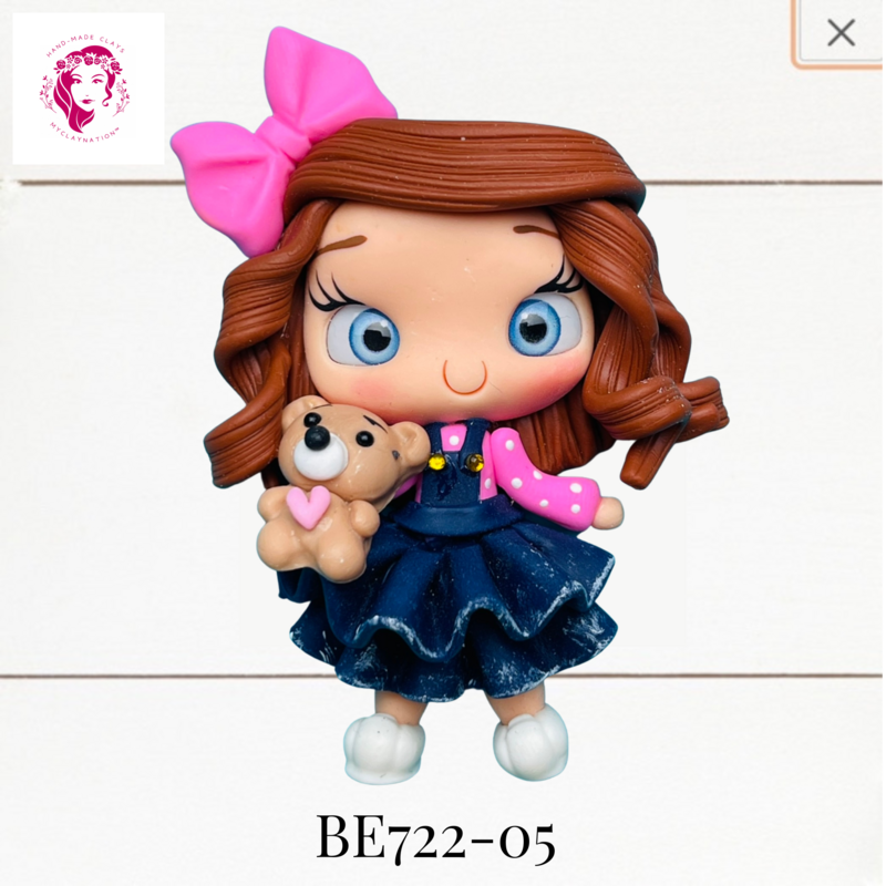 BE722-05: Big Eyes Clay Bow Center (LRG)