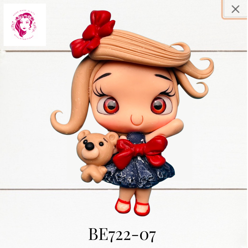 BE722-07: Big Eyes Clay Bow Center (LRG)