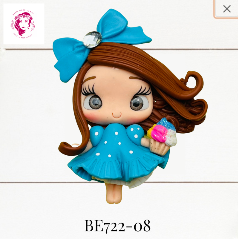 BE722-08: Big Eyes Clay Bow Center (LRG)