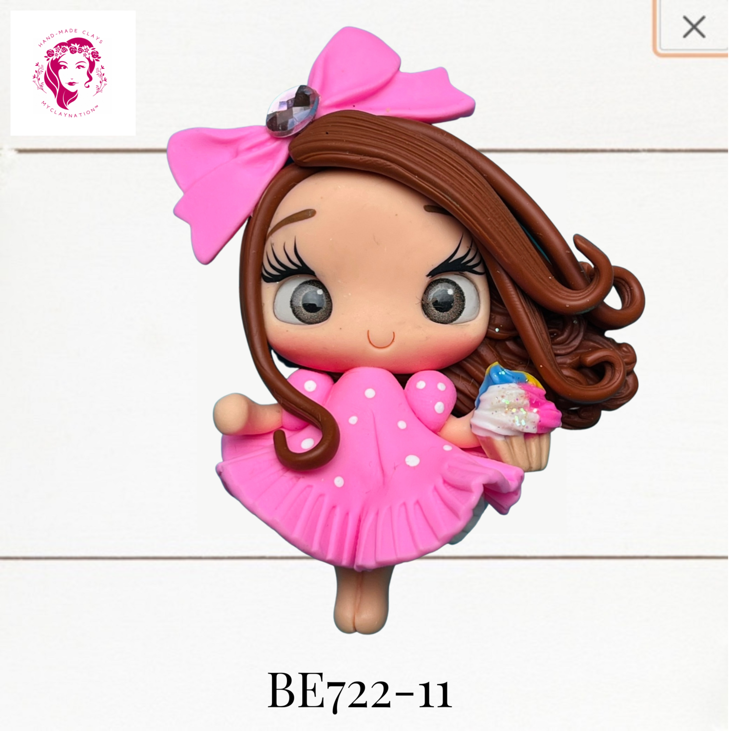 BE722-11: Big Eyes Clay Bow Center (LRG)