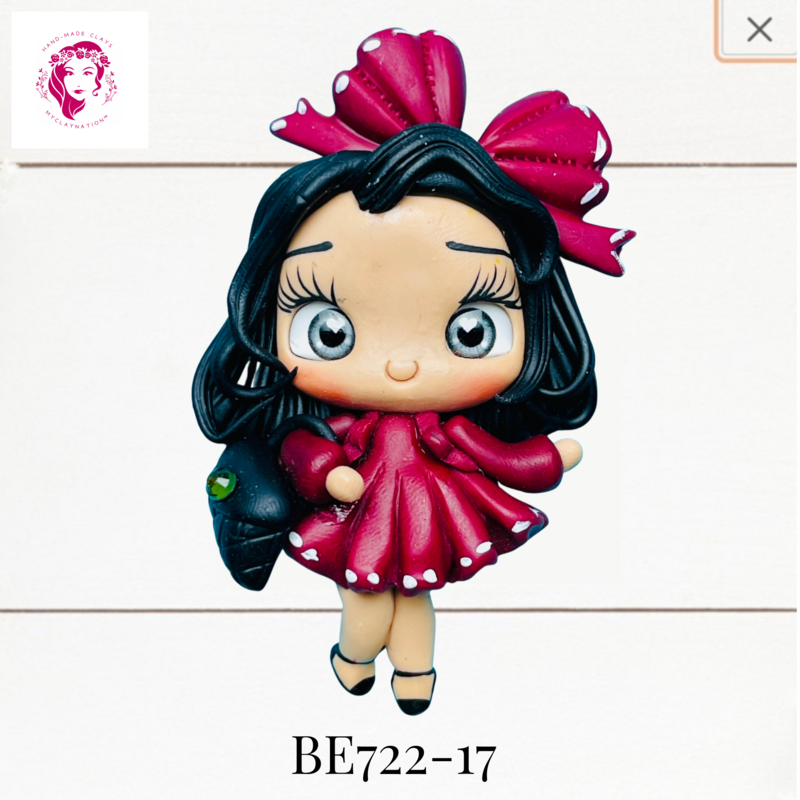 BE722-17: Big Eyes Clay Bow Center (LRG)