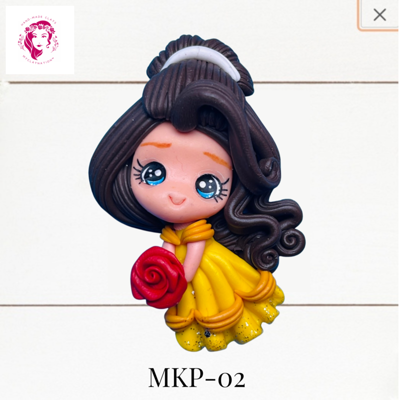 Princess Clay Hairbow Center Belle -MKP-02