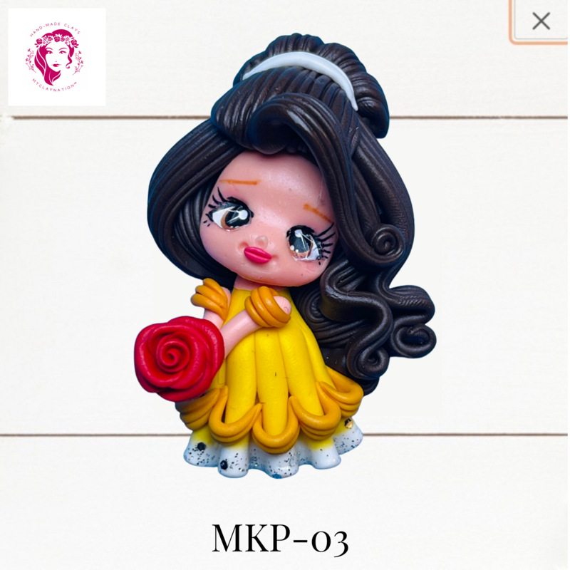 Princess Clay Hairbow Center Belle -MKP-03