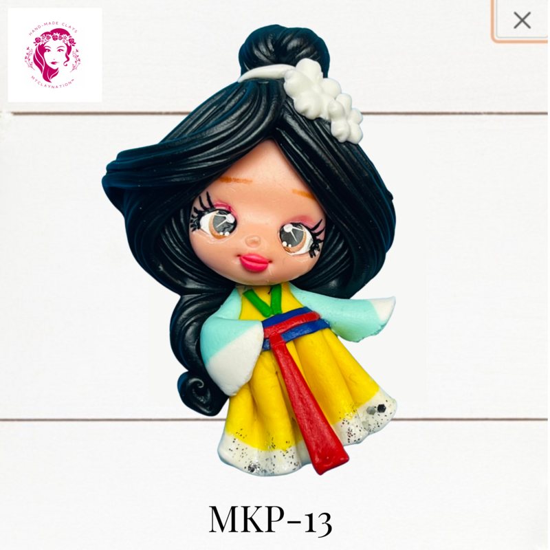 Princess Clay Hairbow Center Mulan -MKP-13