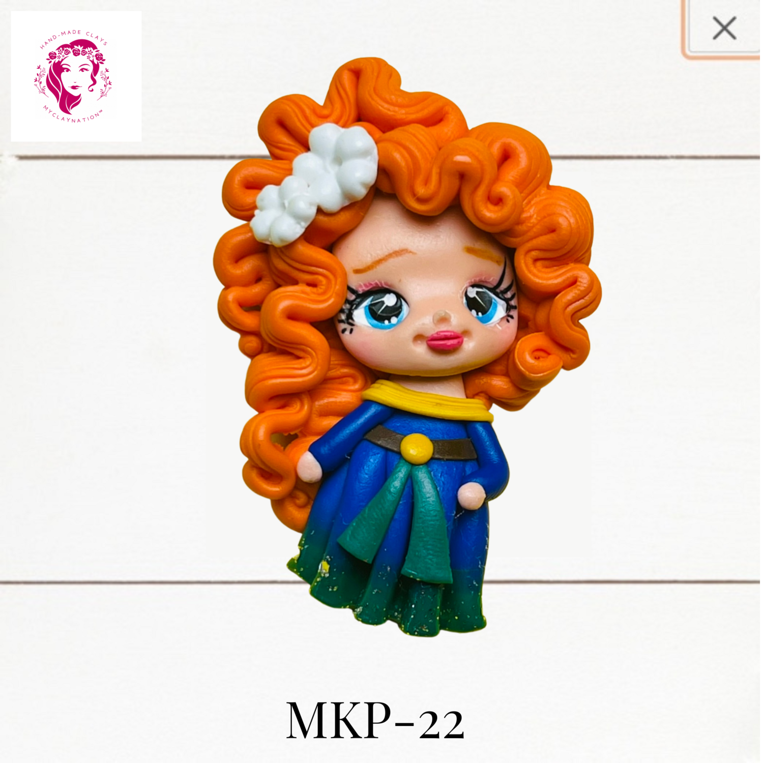 Princess Clay Hairbow Center Merida Brave -MKP-22