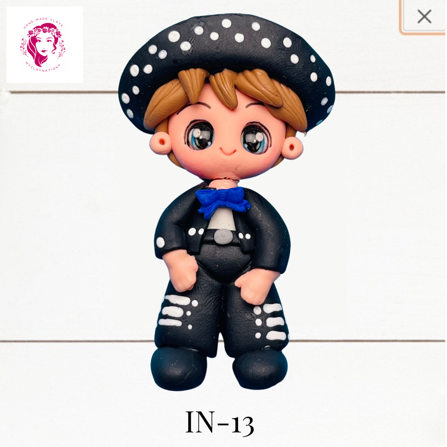 IN14: Spanish Style Clay Bow Embellishments