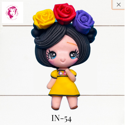 IN54:  Spanish Style Clay Bow Embellishments