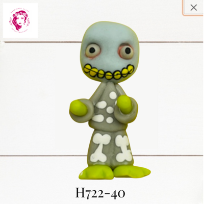 H722-40: Halloween Clay Bow Center