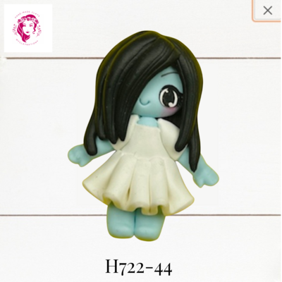 H722-44: Halloween Clay Bow Center