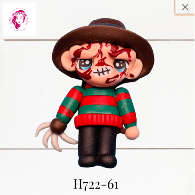 H722-61: Halloween Clay Bow Center