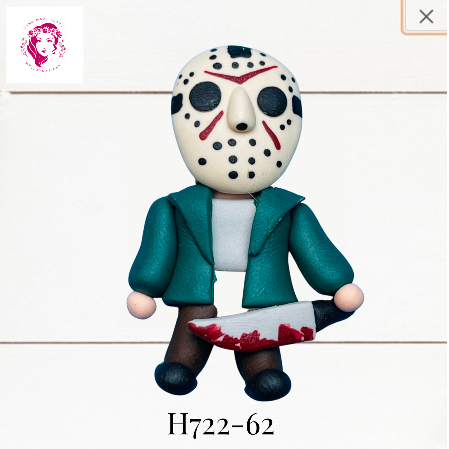 H722-62: Halloween Clay Bow Center