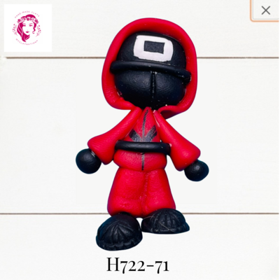 H722-71: Halloween Clay Bow Center