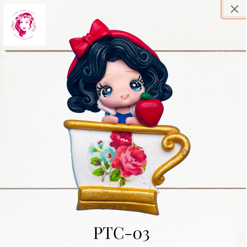 PTC-03: Princess &amp; Teacups Clay Bow Center