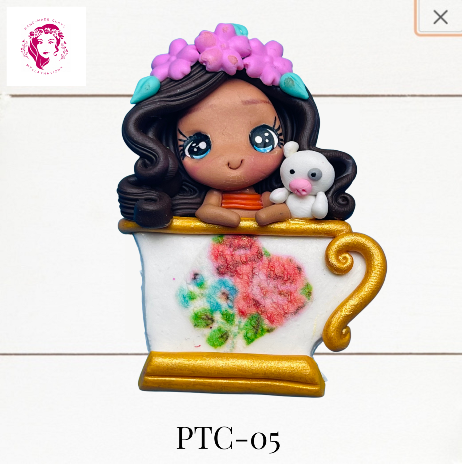 PTC-05: Princess &amp; Teacups Clay Bow Center