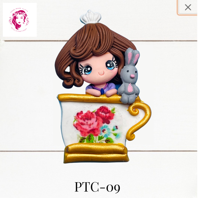 PTC-09: Princess &amp; Teacups Clay Bow Center