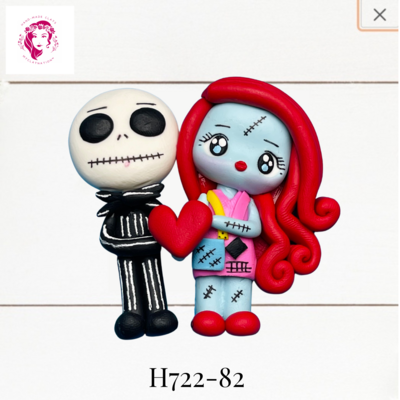 H722-82: Halloween Clay Bow Center