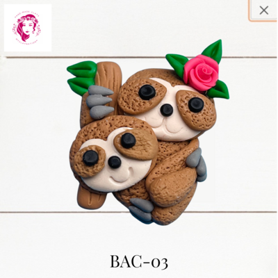 BAC-03: Animal Babies Clay Bow Center