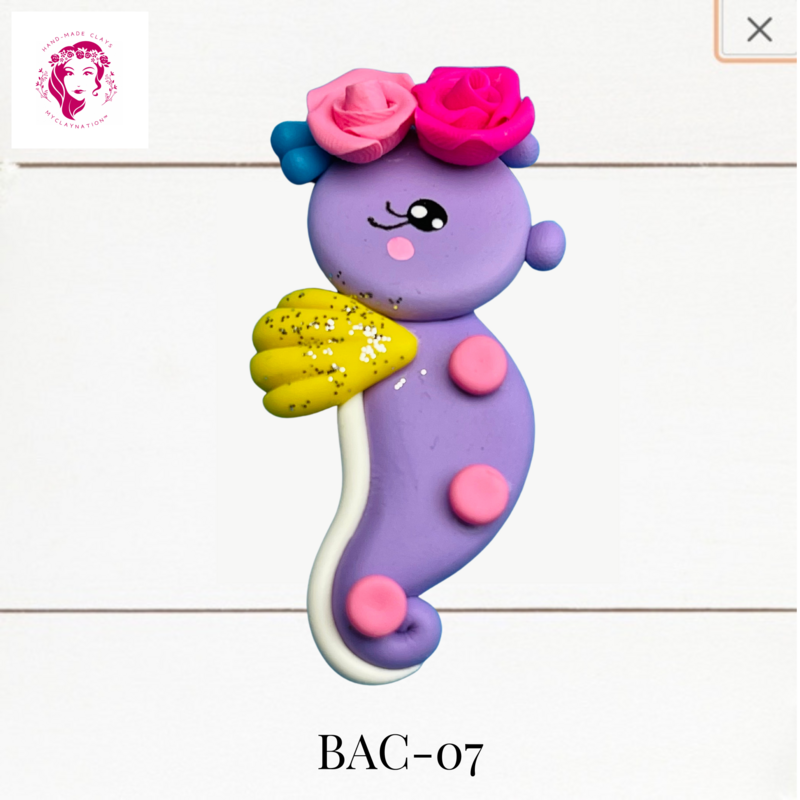 BAC-07: Animal Babies Clay Bow Center