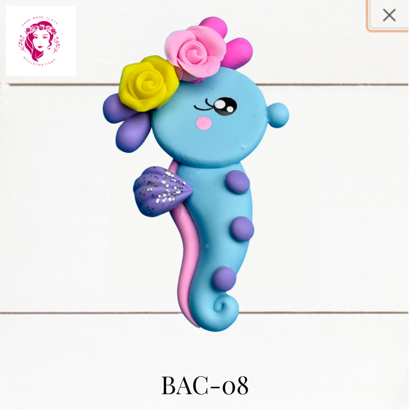 BAC-08: Animal Babies Clay Bow Center