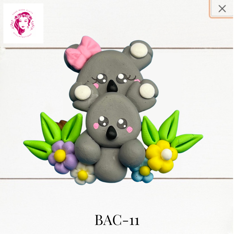 BAC-11: Animal Babies Clay Bow Center
