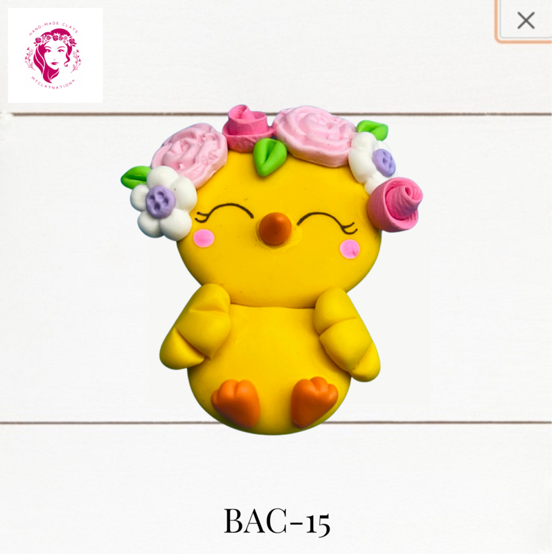 BAC-15: Animal Babies Clay Bow Center