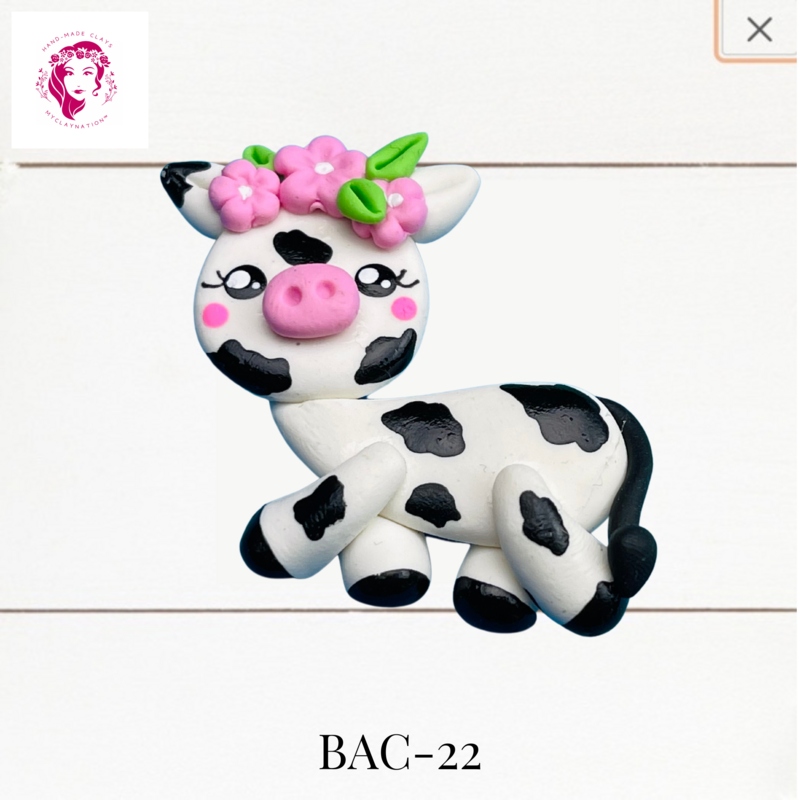 BAC-22: Animal Babies Clay Bow Center