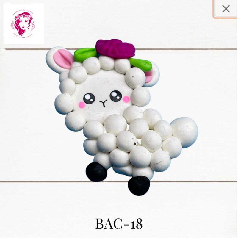 BAC-18: Animal Babies Clay Bow Center