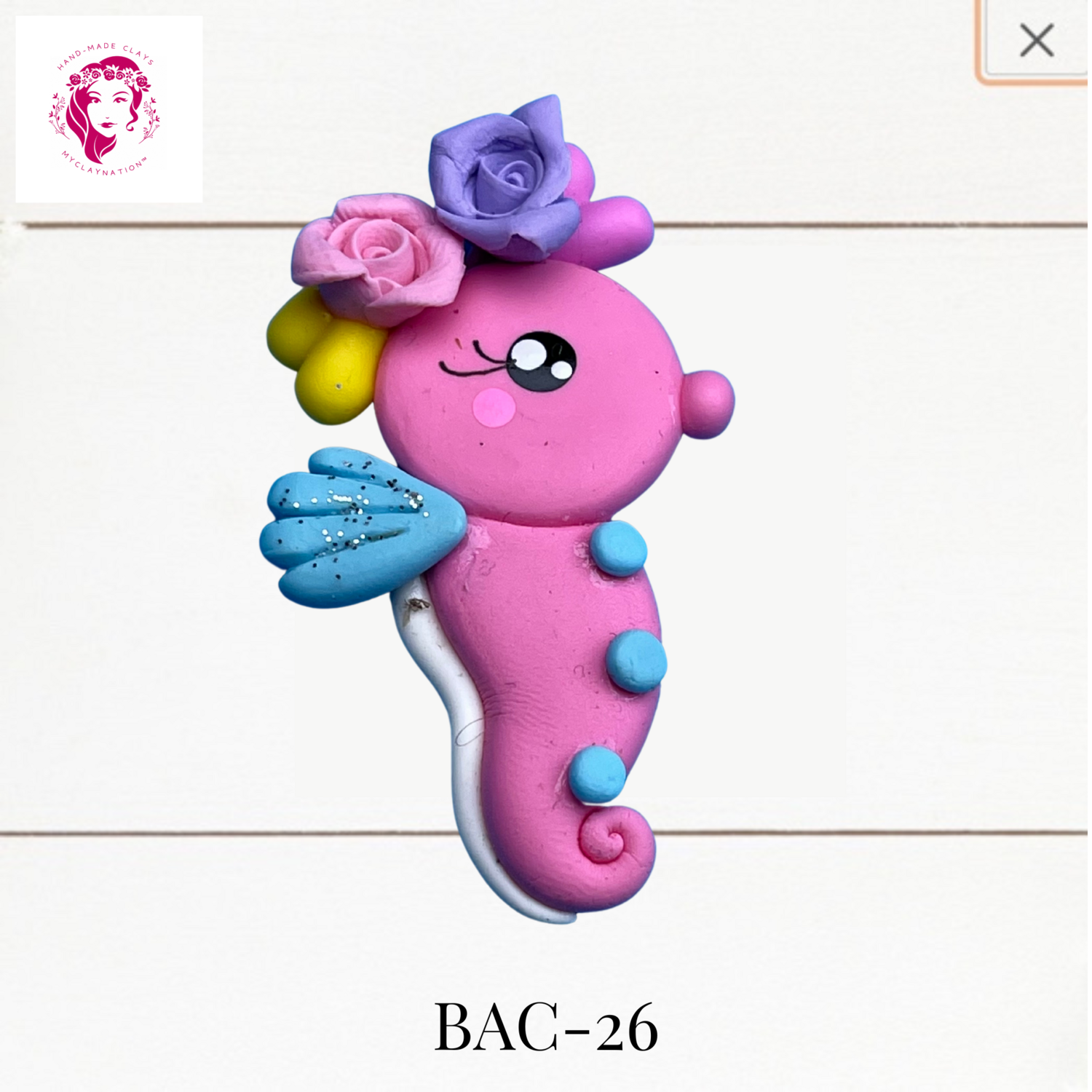 BAC-26: Animal Babies Clay Bow Center
