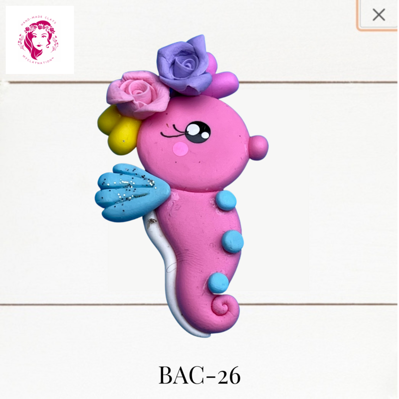 BAC-26: Animal Babies Clay Bow Center