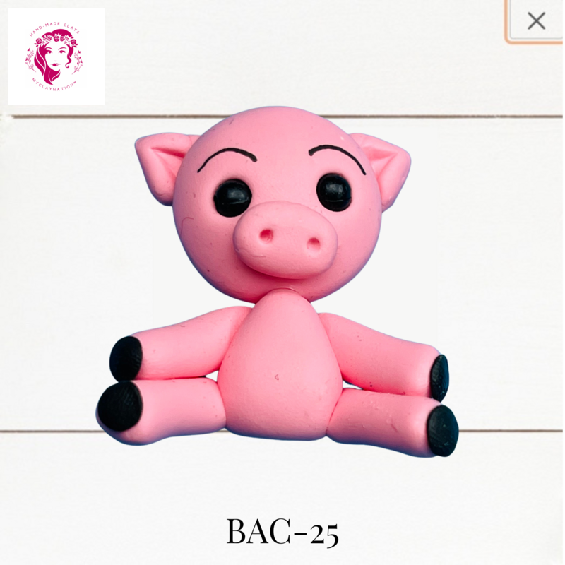 BAC-25: Animal Babies Clay Bow Center