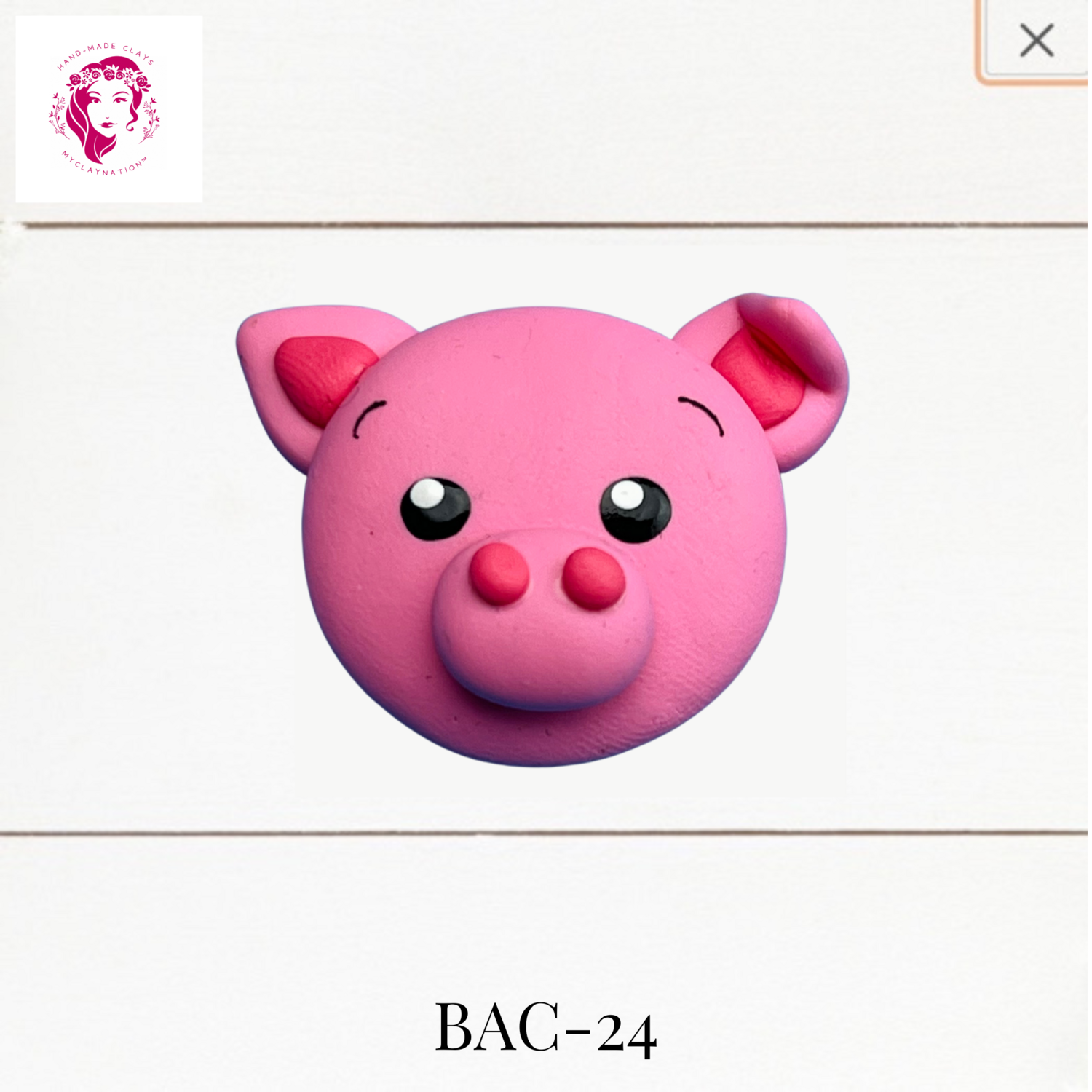 BAC-24: Animal Babies Clay Bow Center