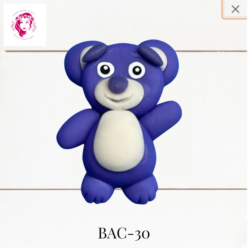 BAC-30: Animal Babies Clay Bow Center