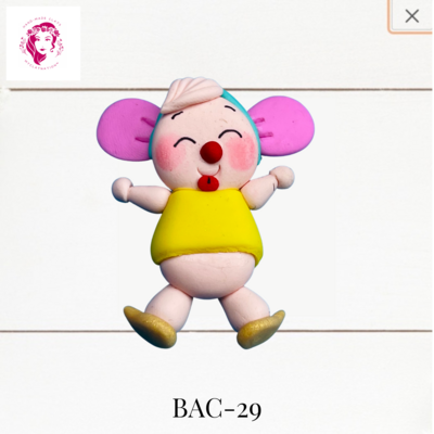 BAC-29: Animal Babies Clay Bow Center