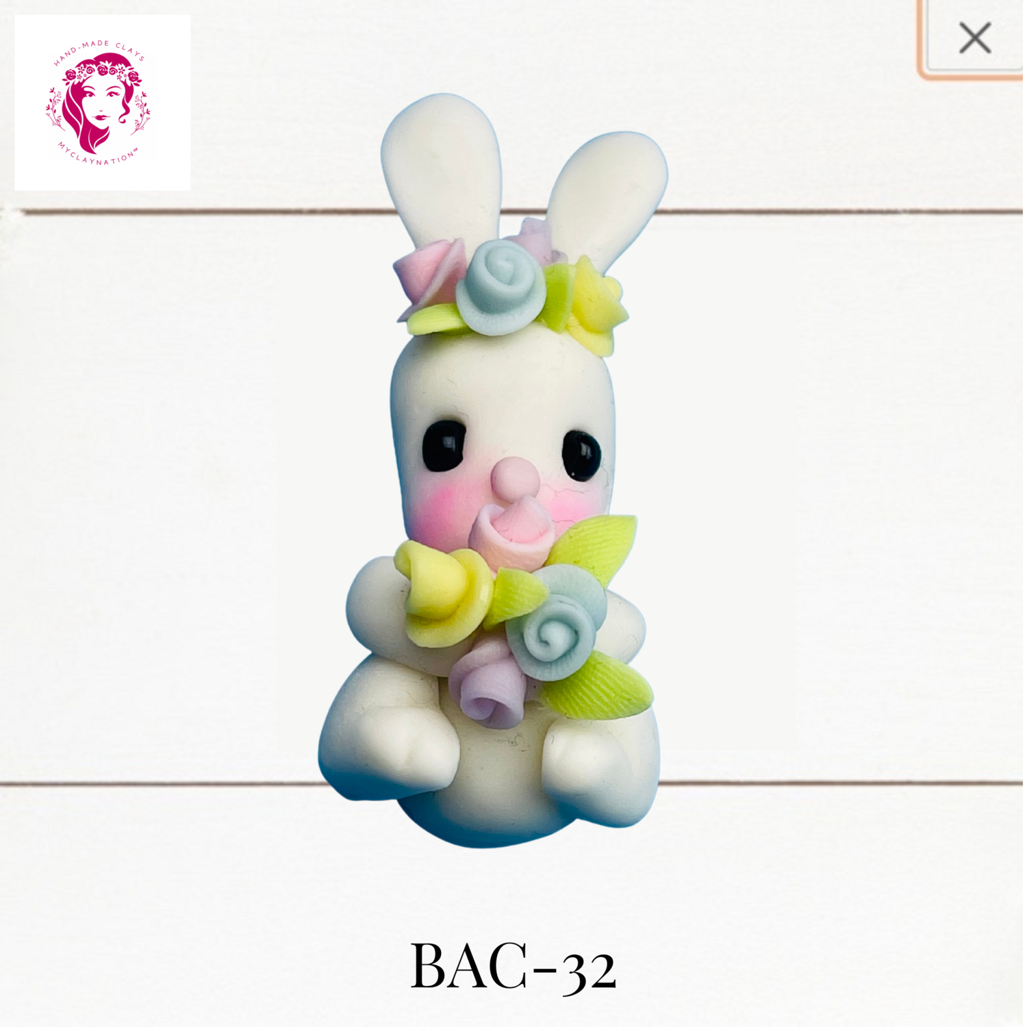 BAC-32: Animal Babies Clay Bow Center