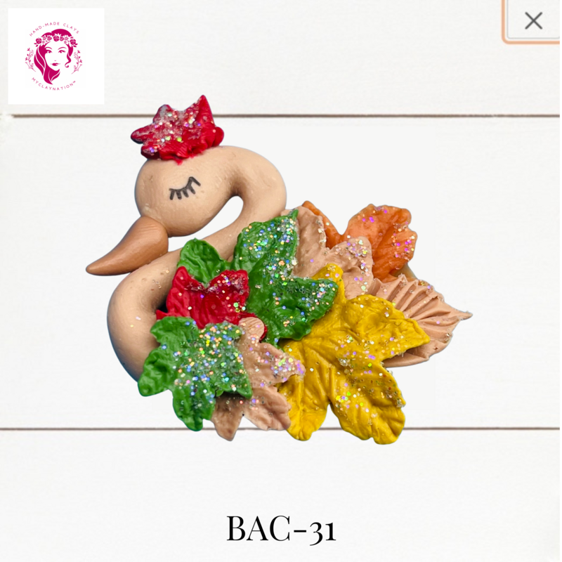 BAC-31: Animal Babies Clay Bow Center