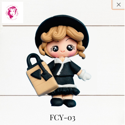 FCY-03: Fancy Outfits Clay Bow Center