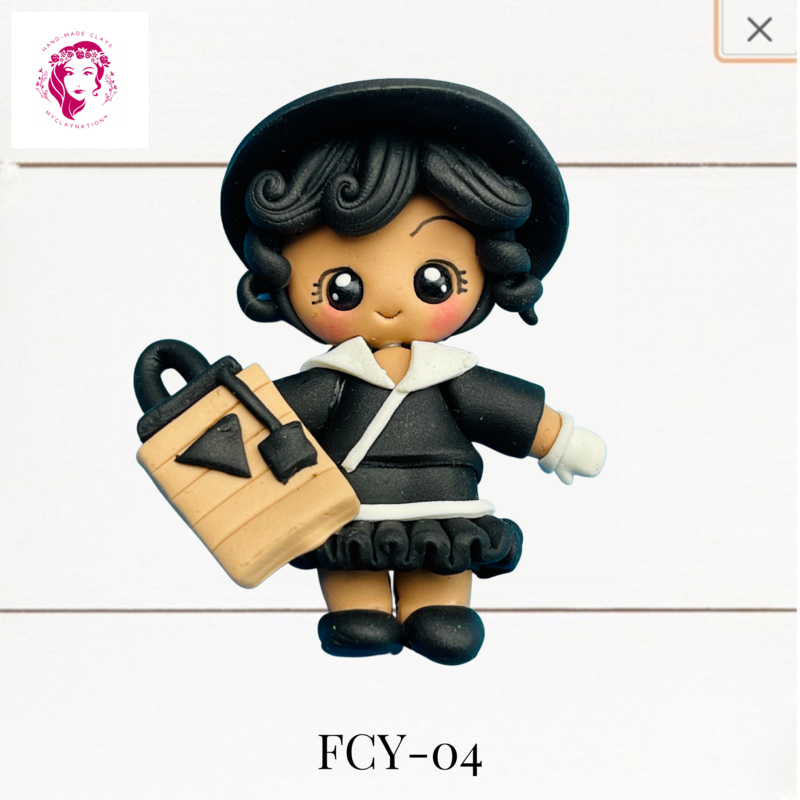 FCY-04: Fancy Outfits Clay Bow Center