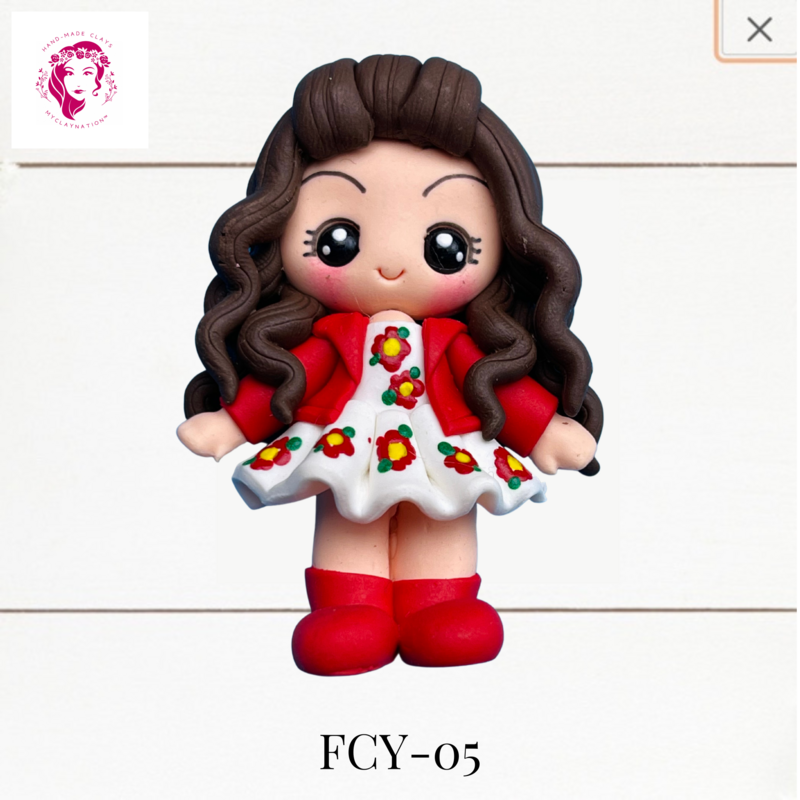 FCY-05: Fancy Outfits Clay Bow Center