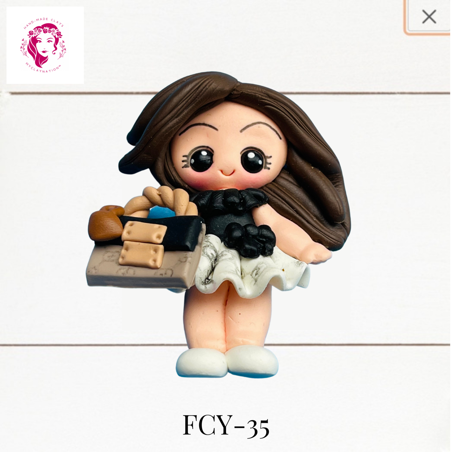 FCY-35: Fancy Outfits Clay Bow Center