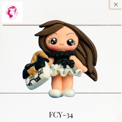 FCY-34: Fancy Outfits Clay Bow Center