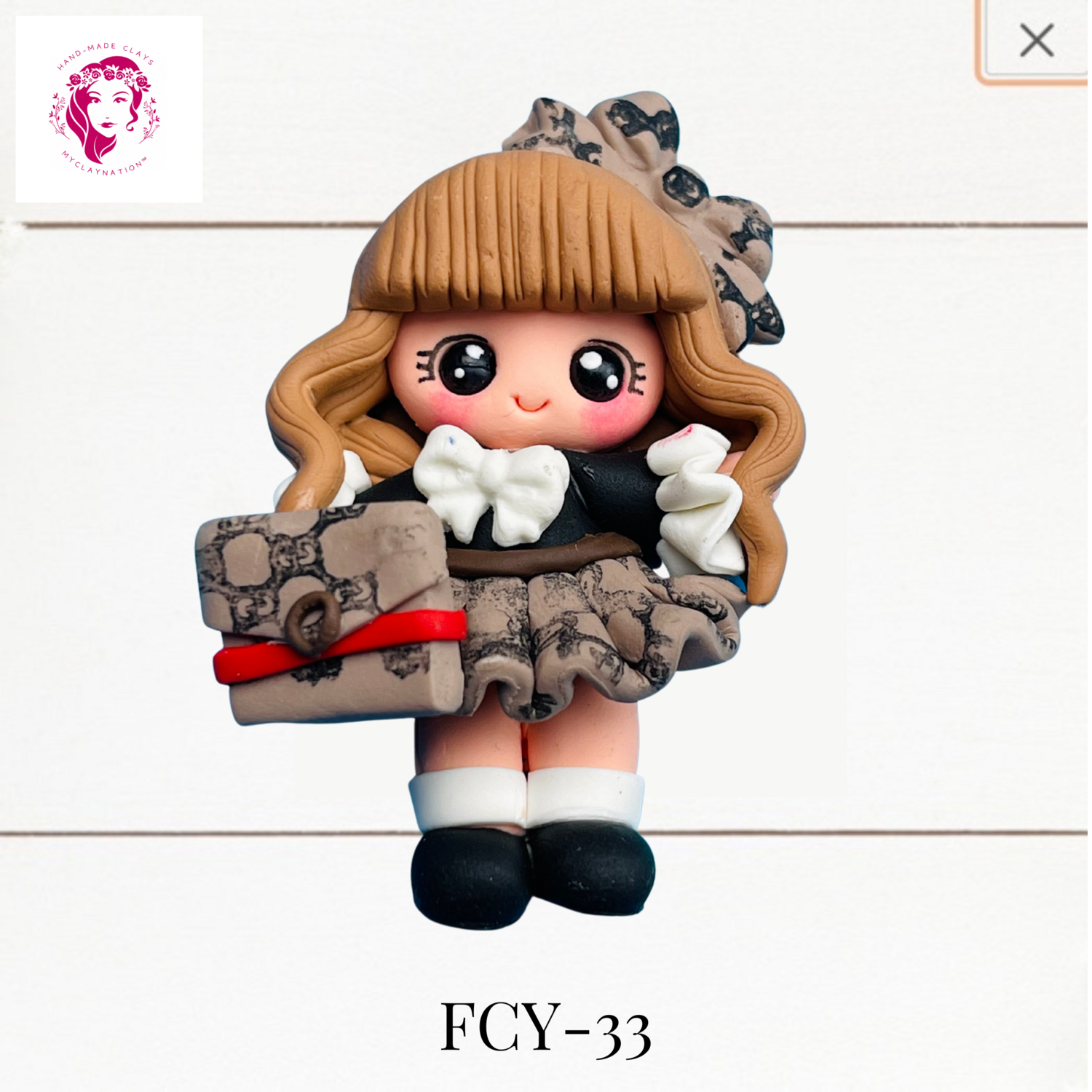 FCY-33: Fancy Outfits Clay Bow Center