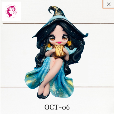OCT-06: Cute Witches Clay Bow Center