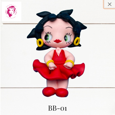 BB-01: Betty Boop Inspired Polymer Clay Charm