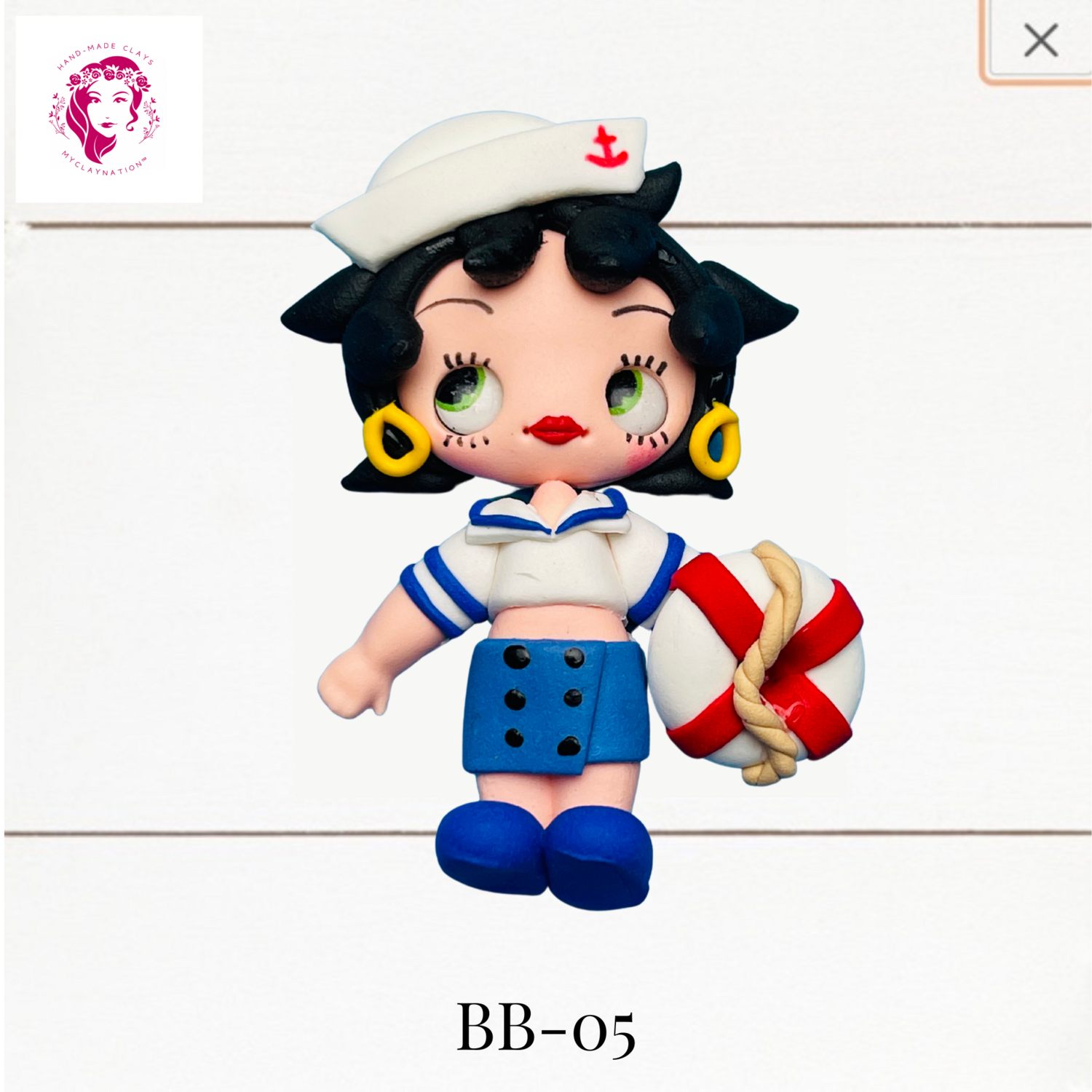 BB-05: Betty Boop Inspired Polymer Clay Charm