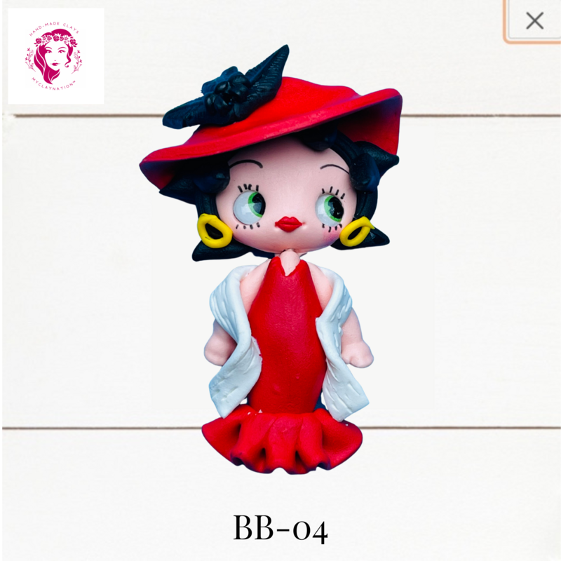 BB-04: Betty Boop Inspired Polymer Clay Charm