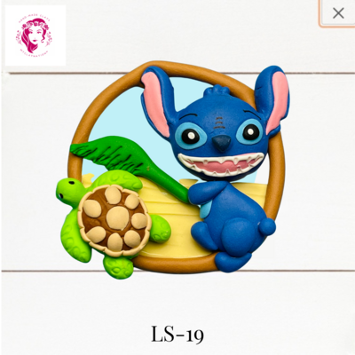 LS-19: Lilo &amp; Stitch Inspired Clay Bow Center