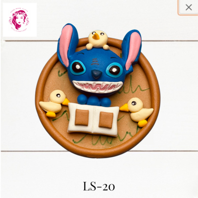LS-20: Lilo &amp; Stitch Inspired Clay Bow Center