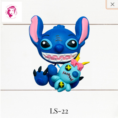 LS-22: Lilo &amp; Stitch Inspired Clay Bow Center