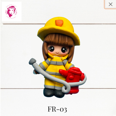 Firefighter Clay Hairbow Center in Yellow -FR-03